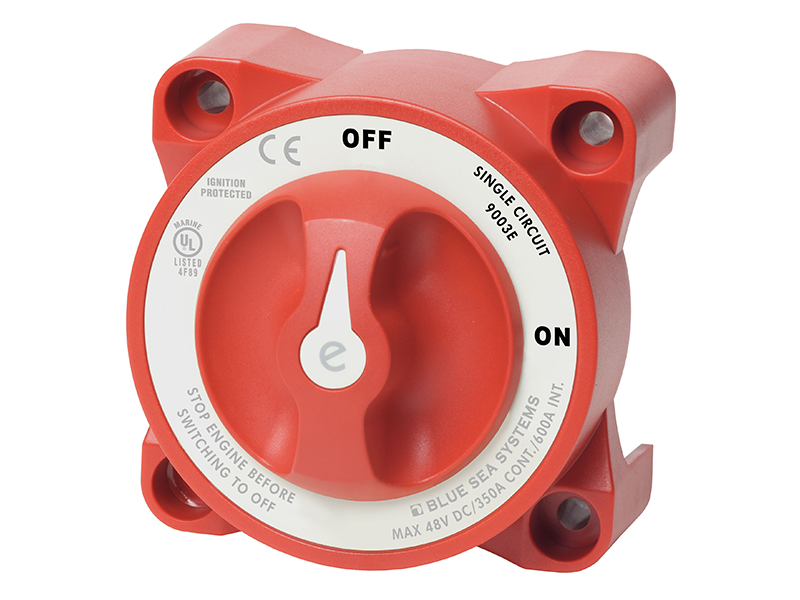 Blue Sea Systems e-Series 9003e Battery Switch - Single Circuit - ON/OFF