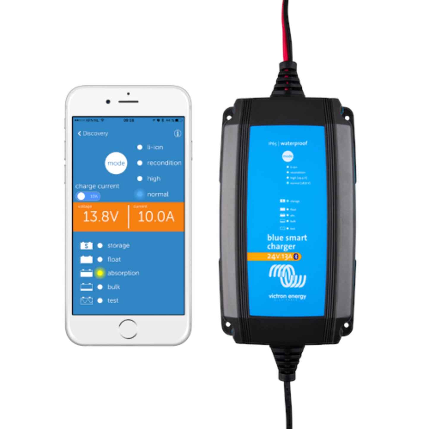 Victron Energy Blue Smart IP65 Charger 24/13 + DC connector