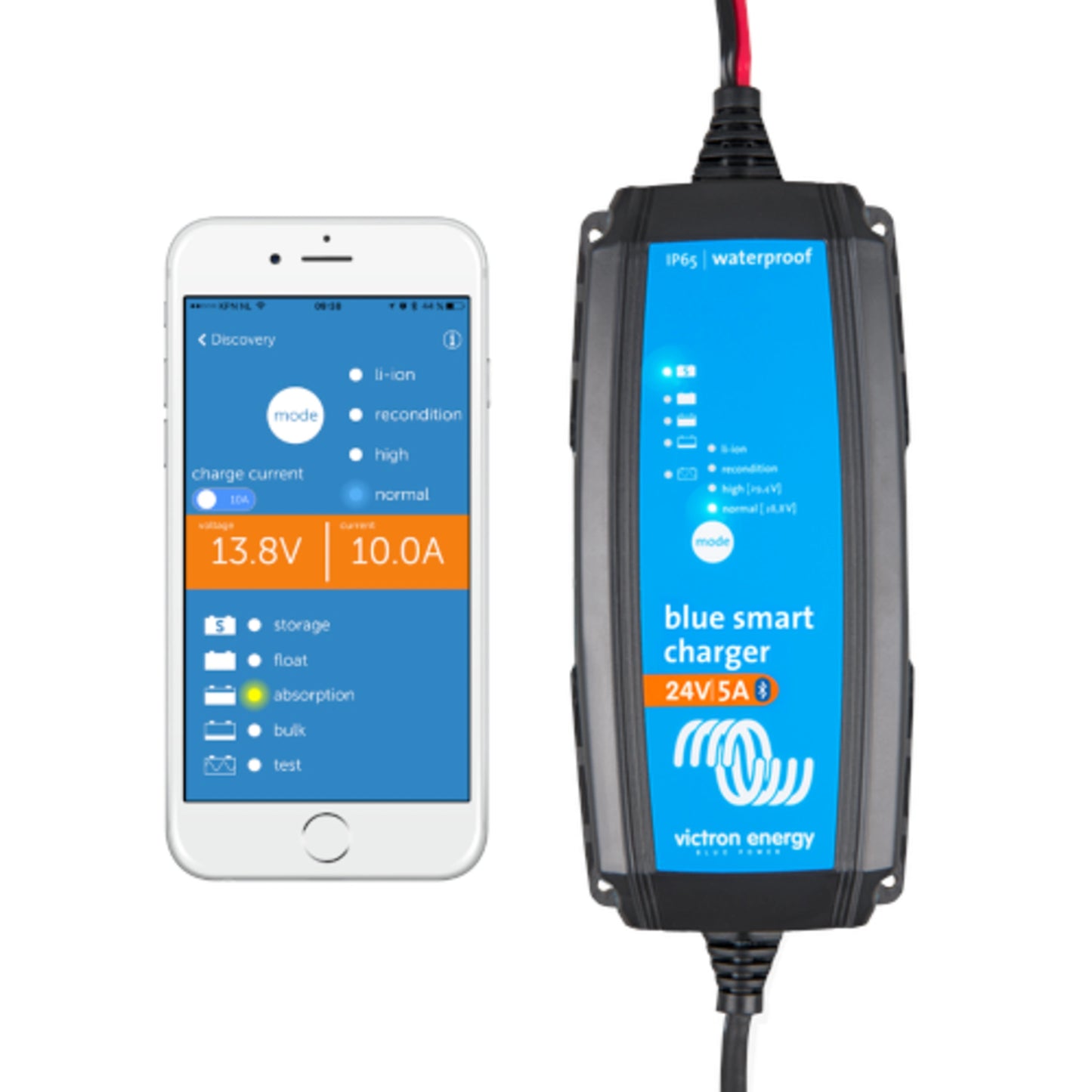 Victron Energy Blue Smart IP65 Charger 24/5 + DC connector