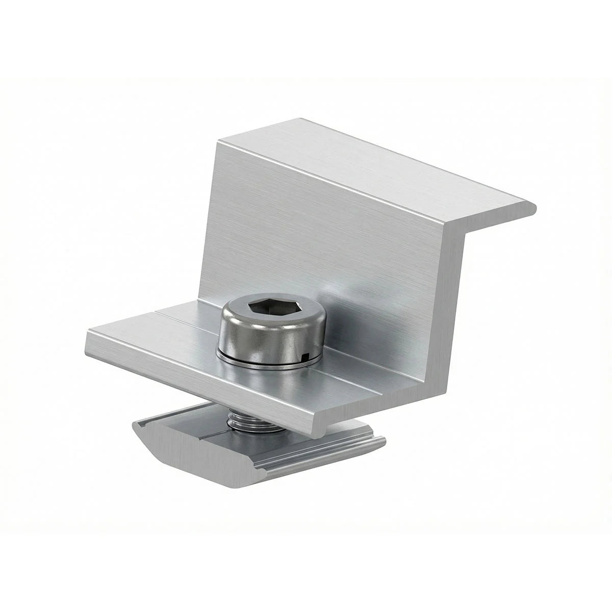 Fastensol Silver End Clamp (40mm)