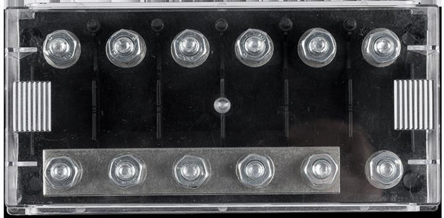 Victron Energy Six-way fuse holder for Mega-fuse with busbar (250A)