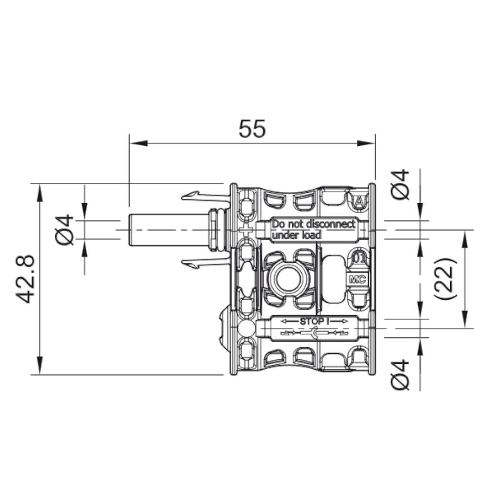 Staubli MC4-Evo 2 Male Branch Connector (4-6mm²)