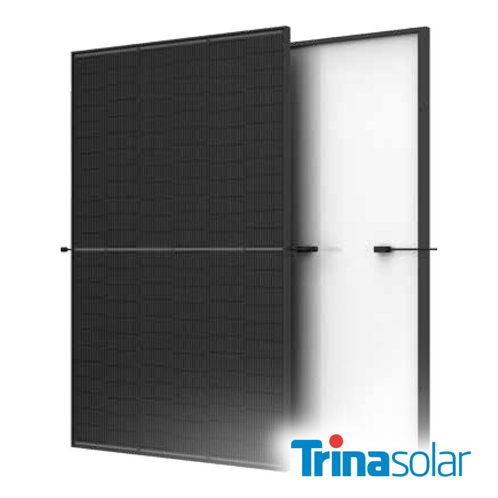 Trina Solar 440W Vertex S+ N-Type TOPCon Monofacial, Dual Glass, All Black