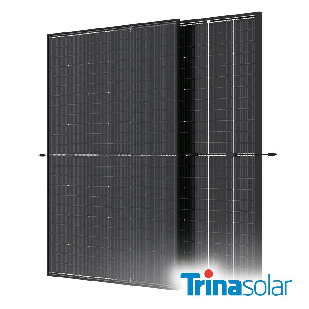 Trina Solar 445W Vertex S+ N-Type TOPCon Bifacial, Dual Glass, Black Frame