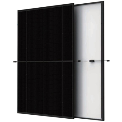 Trinasolar 455W Vertex S+ Dual Glass N-type iTOPCon Solar Module - Black Frame/White Backsheet