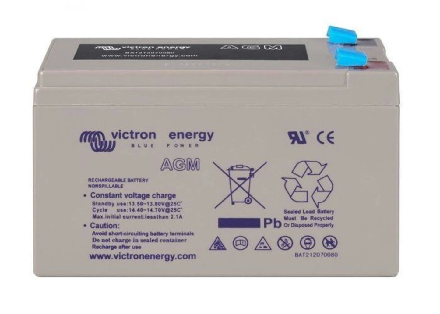 Victron Energy 12V/15Ah AGM Super Cycle Battery (Faston-tab 6.3x0.8mm)