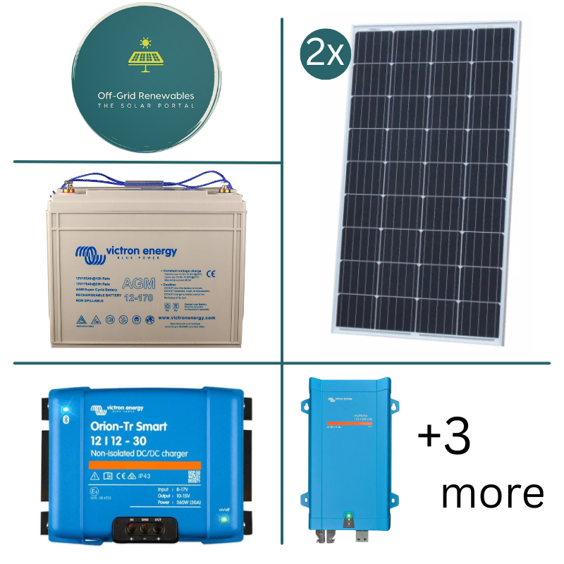 Victron Energy 12V Campervan Electrical Bundle – 1200VA Inverter Version