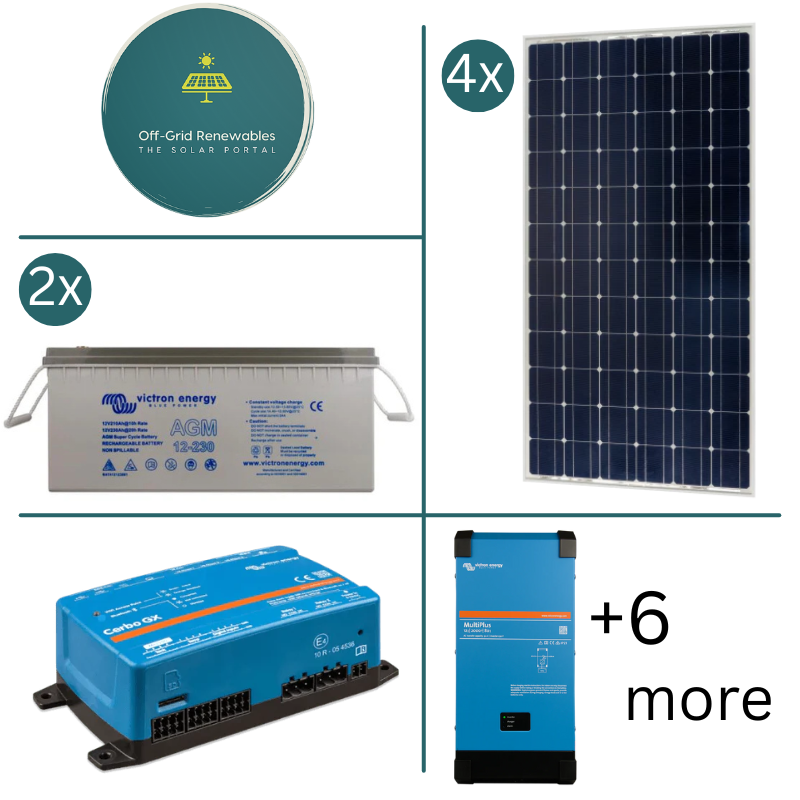 Victron Energy 12V Campervan Electrical Bundle – 2000VA Inverter with GX Monitoring, Lynx Distribution & 460Ah AGM