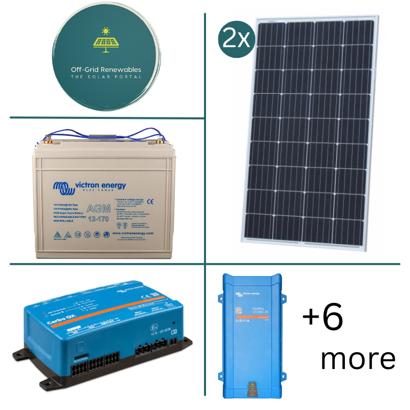 Victron Energy 12V Campervan Electrical Bundle – 500VA Inverter with GX Monitoring & Lynx Distributor