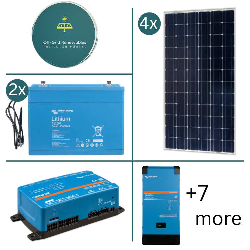Victron Energy 12V LiFePO4 Campervan Bundle – 2000VA Inverter with GX Monitoring, Lynx Distribution & 400Ah Lithium