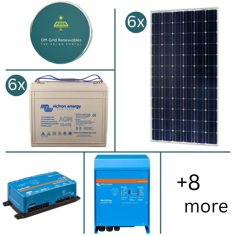 Victron Energy 24V Campervan Electrical Bundle – 3000VA Inverter with GX Monitoring, Lynx Distribution & 1020Ah AGM