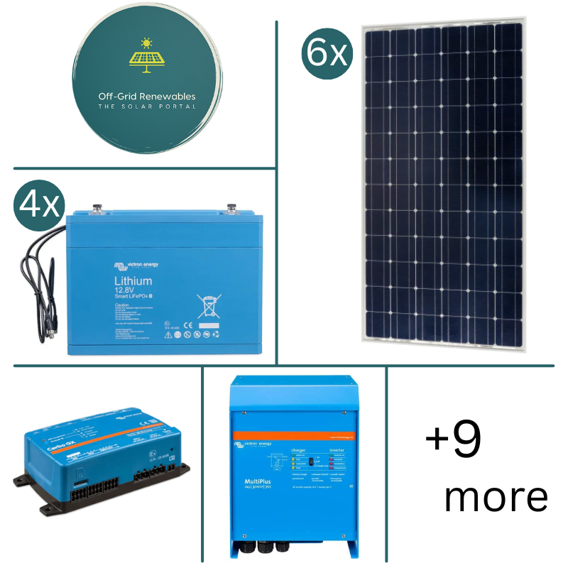 Victron Energy 24V LiFePO4 Campervan Bundle – 3000VA Inverter with GX Monitoring, Lynx Distribution & 640Ah Lithium