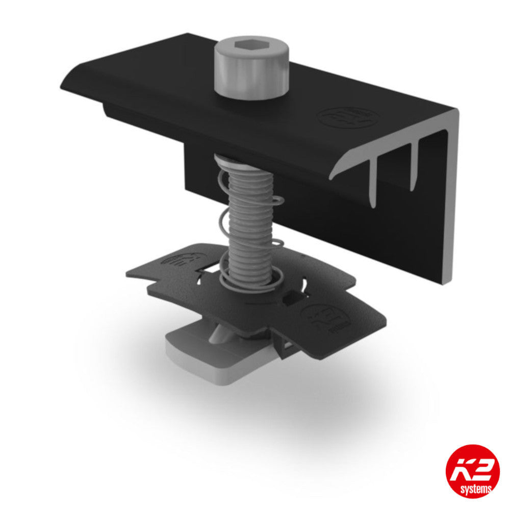 K2 End Clamp XS Set Black 35mm