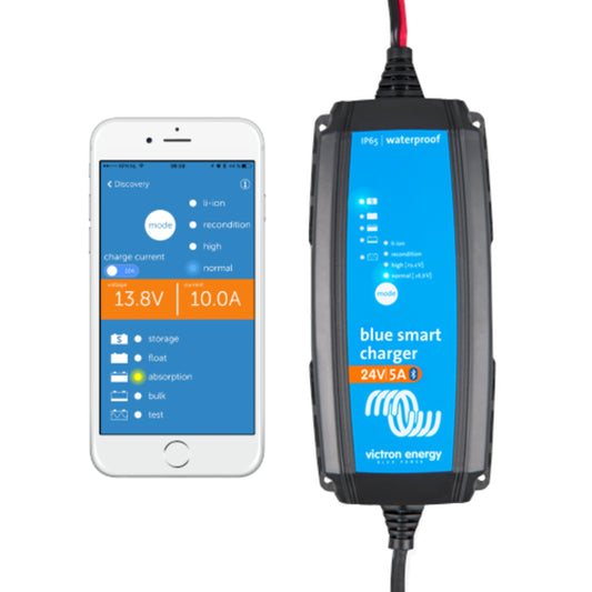 Victron Energy Blue Smart IP65 Charger 24/5 + DC connector