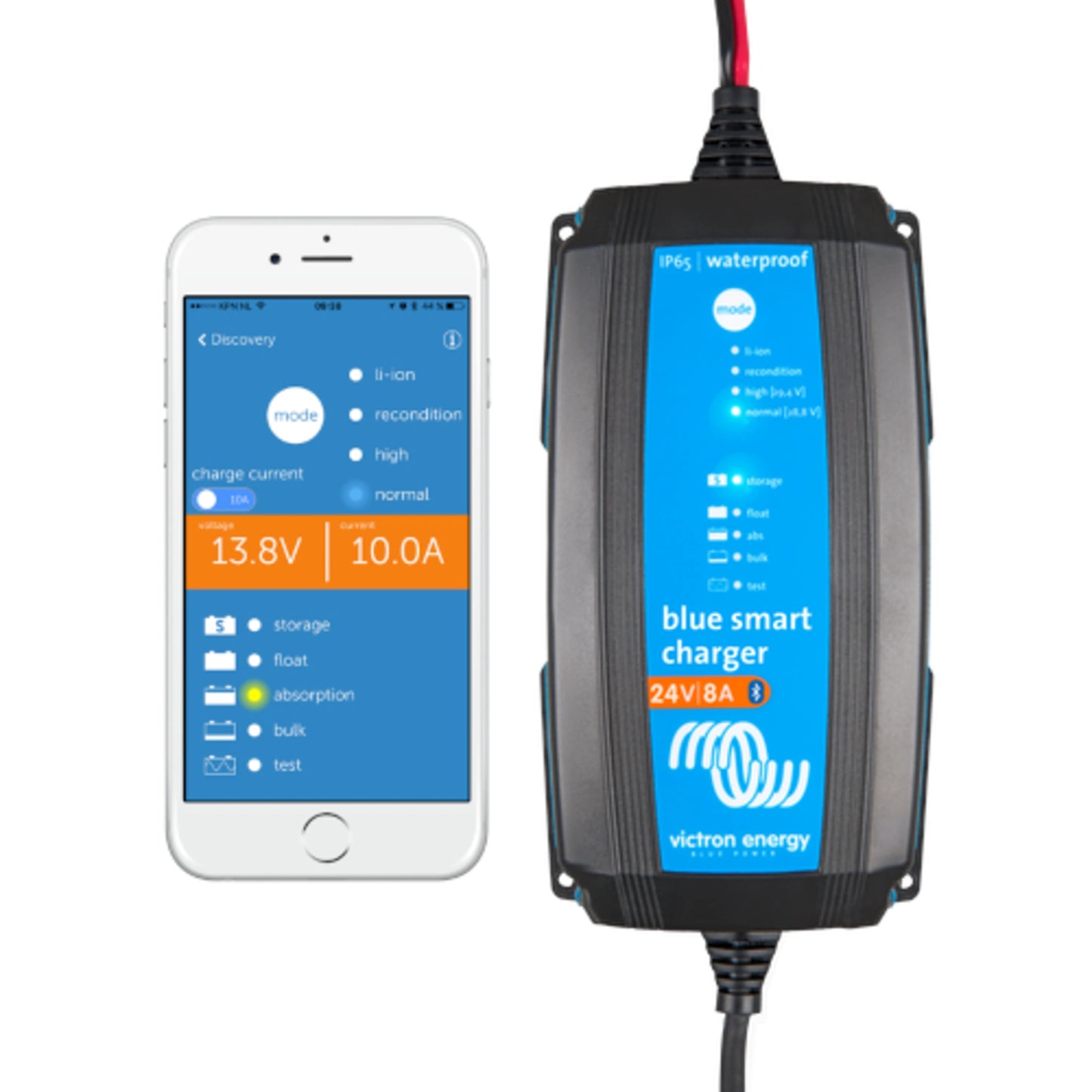 Victron Energy Blue Smart IP65 Charger 24/8 + DC connector