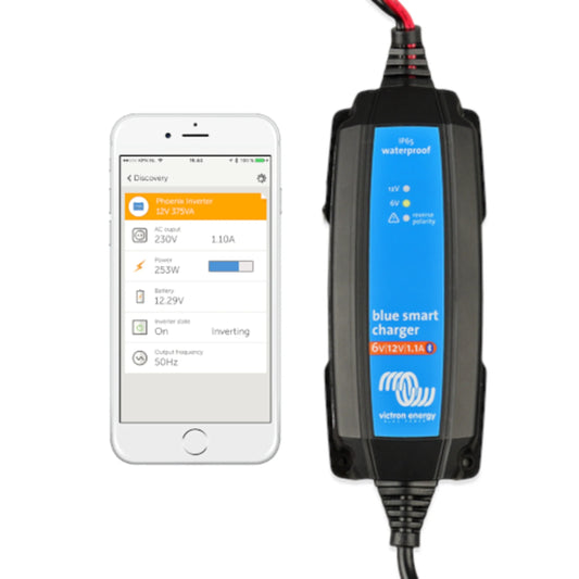 Victron Energy Blue Smart IP65 Charger 6V/12V-1.1 + DC connector