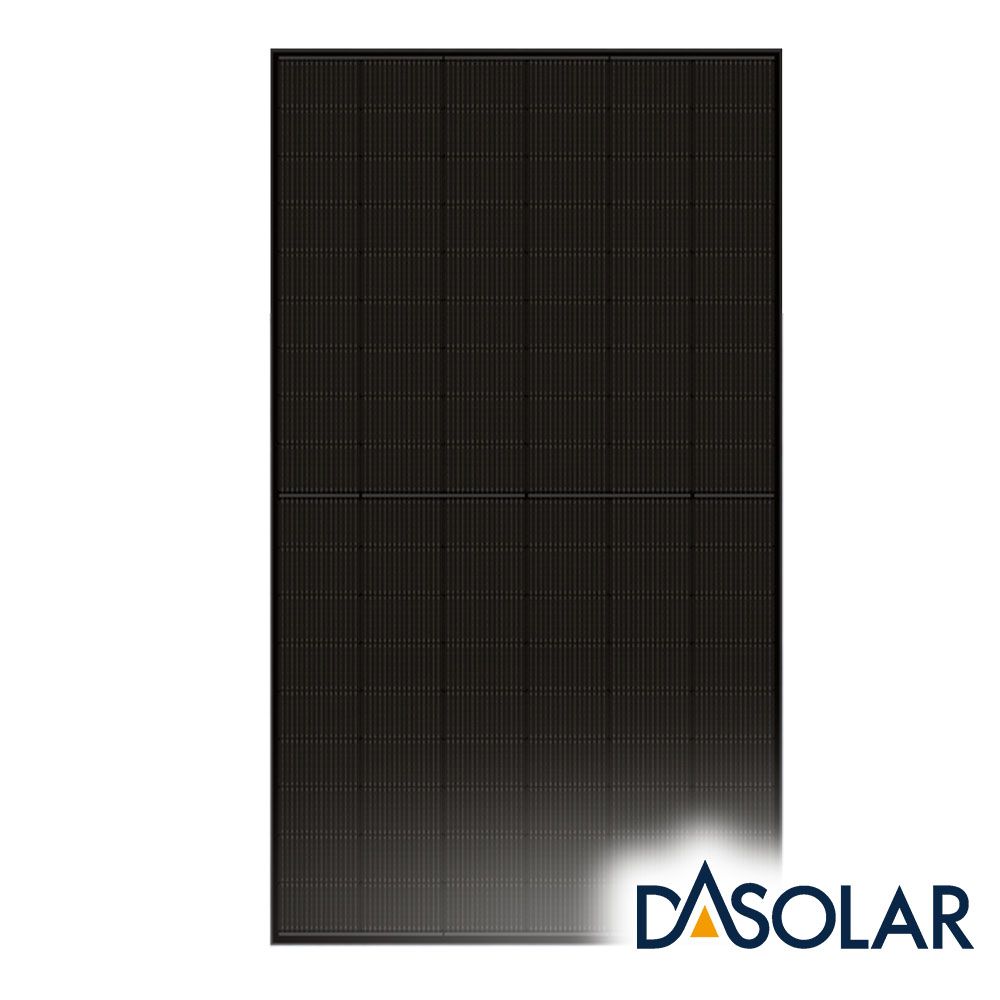 DAS Solar 500W N-Type Bifacial Double Glass Full Black