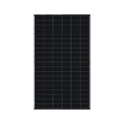 DMEGC Solar 500W Infinity RT 120 Cut Bi-Facial Dual Glass N-type Mono Solar Module - Black Frame/Transparent Backsheet
