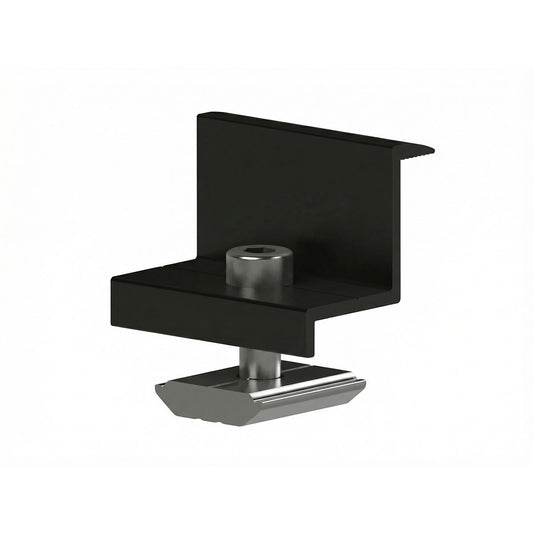 Fastensol Black End Clamp (35mm)