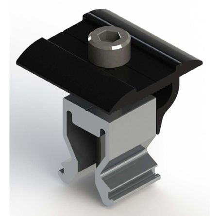 Fastensol Universal Clamp (for 30-40mm panels) - Black