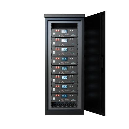 Fogstar Energy 40.96kWh 51.2V IP56 Outdoor Battery System and Cabinet - 8 Rack Batteries