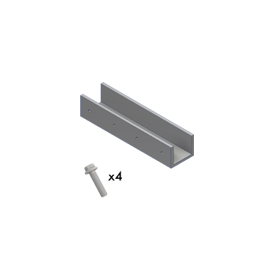 GSE On Roof - Rail Connector + 4 Screws