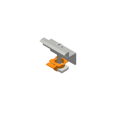 GSE On Roof - Single Clamp - 30mm - Black