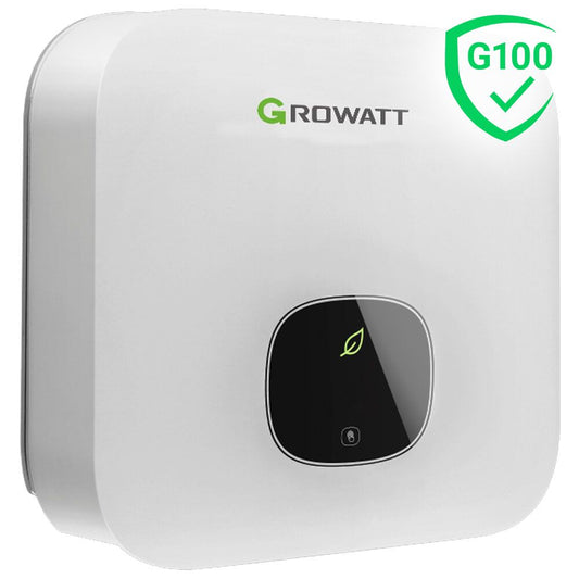 Growatt MIN 3000 TL-XH, 3.0kW, 1ph, 2MPPT, HV, Hybrid Inverter