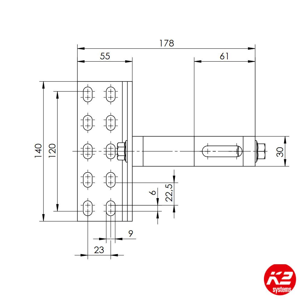 K2 SolidHook Vario 2 Narrow Rafters