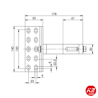 K2 SolidHook Vario 2 Narrow Rafters