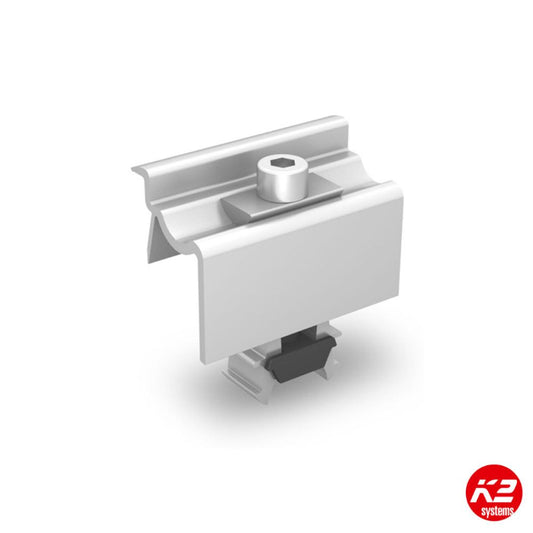 K2 Universal End Clamp One SILVER 30-42mm