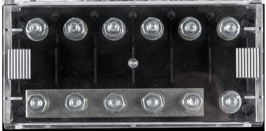 Victron Energy Six-way fuse holder for Mega-fuse with busbar (250A)