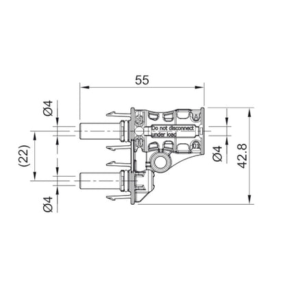 Staubli MC4-Evo 2 Female Branch Connector (4-6mm²)