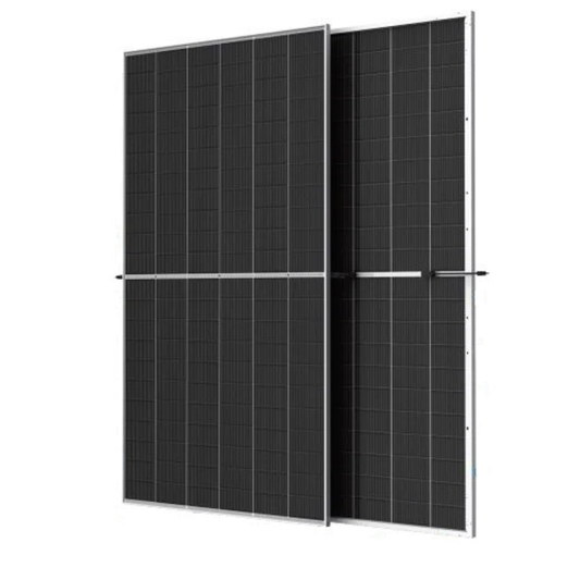 Trinasolar 720W Vertex S+ Dual Glass N-type i-TOPCon Solar Module - Silver Frame Transparent BiFacial