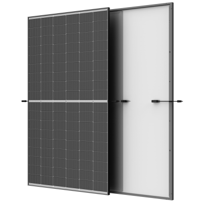 Trinasolar 495W Vertex S+ Dual Glass N-type iTOPCon Solar Module – Black Frame/White Backsheet