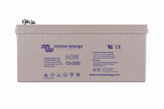 Victron Energy 12V/220Ah AGM Deep Cycle Battery (M8)