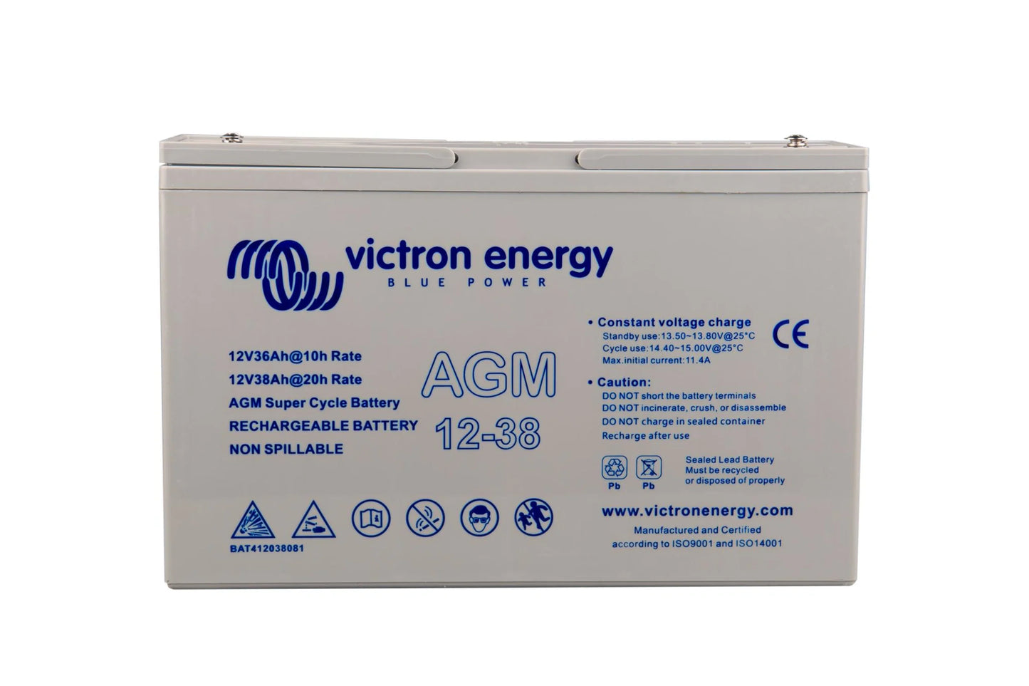 Victron Energy 12V/38Ah AGM Deep Cycle Battery