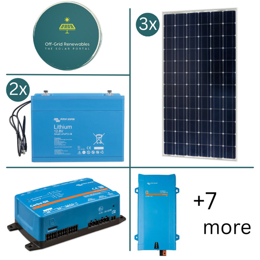 Victron Energy 12V LiFePO4 Campervan Bundle – 1600VA Inverter with GX Monitoring, Lynx Distribution & 320Ah Lithium