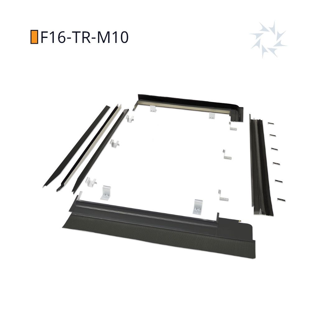 Viridian Fusion M10 Portrait Roofing Kit, Right Configuration