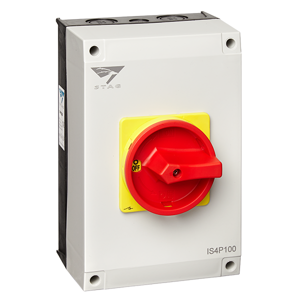 IMO Stag 100A AC Isolator - 4 Pole IP65 Enclosed