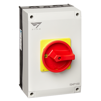 IMO Stag 100A AC Isolator - 4 Pole IP65 Enclosed